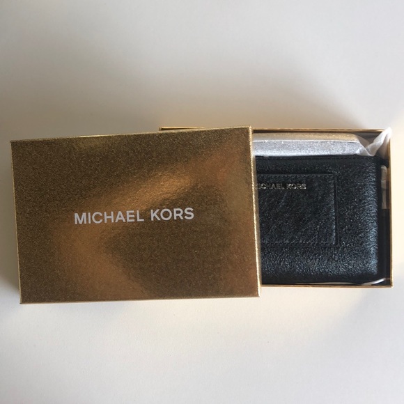 Vintage Metallic Black Michael Kors wristlet - Picture 14 of 15